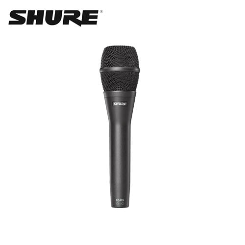 SHURE(슈어) KSM9 보컬용 컨덴서 마이크, 초지향성/단일지향성 겸용 (황갈색/회흑색)