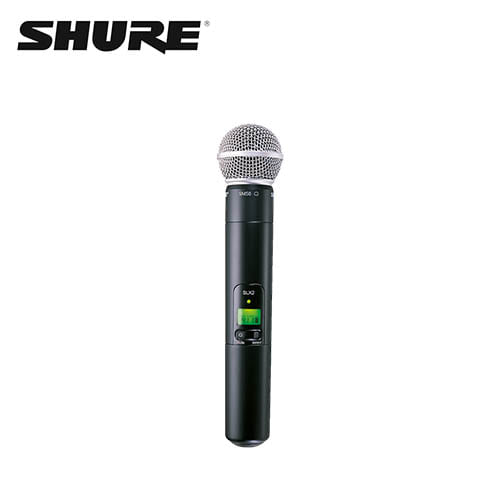 SHURE(슈어) SLX2/SM58 무선핸드핼드 송신기(SM58캡슐장착)