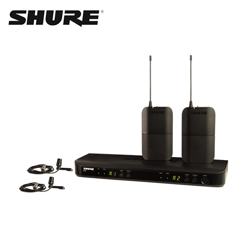 SHURE(슈어) BLX188/CVL 2채널 무선 핀마이크 시스템