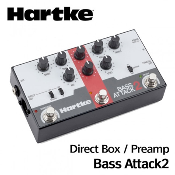 Hartke Bass Attack 2 (Bass Preamp/Direct Box with Overdrive)