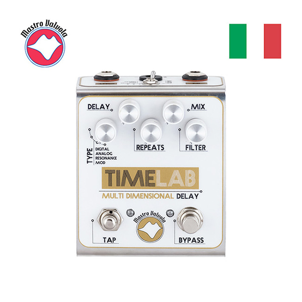 [이탈리아 핸드메이드] Mastro Valvola - TIME LAB  Multi Delay (기타 &amp; 베이스 이펙터)