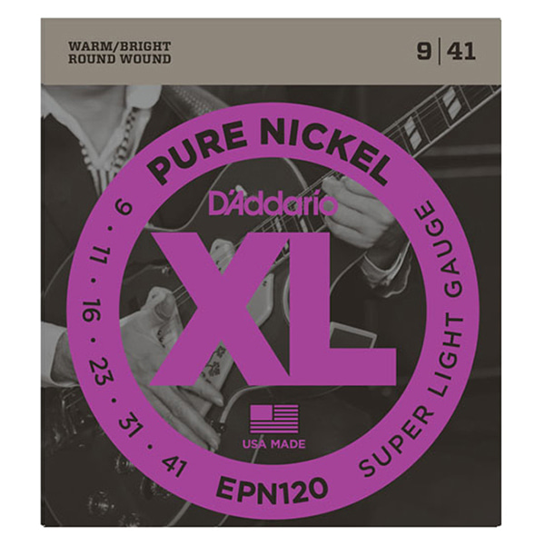 Daddario EPN120 Pure Nickel Super Light (009-041)