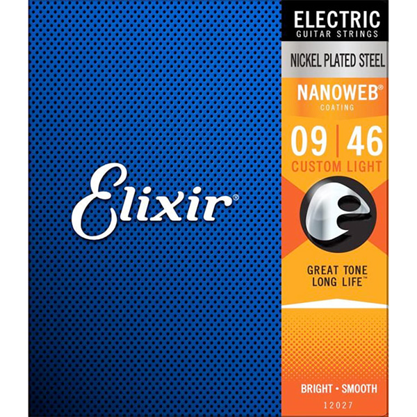 Elixir Electric NANOWEB Custom Light (009-046) / 엘릭서 나노웹 일렉기타줄 [12027]