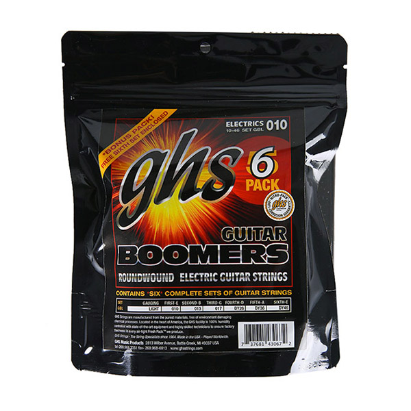 GHS Boomers GBL (010-046) / 6 Set Pack 일렉기타줄