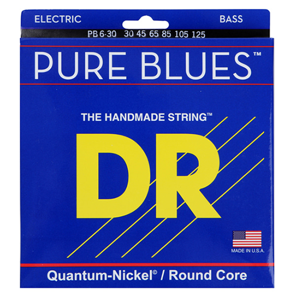 DR Quantum nickel/Round core PURE BLUES PB30-125 / 6현 베이스