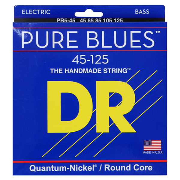 DR Quantum nickel/Round core PURE BLUES PB45-125 / 5현 스트링