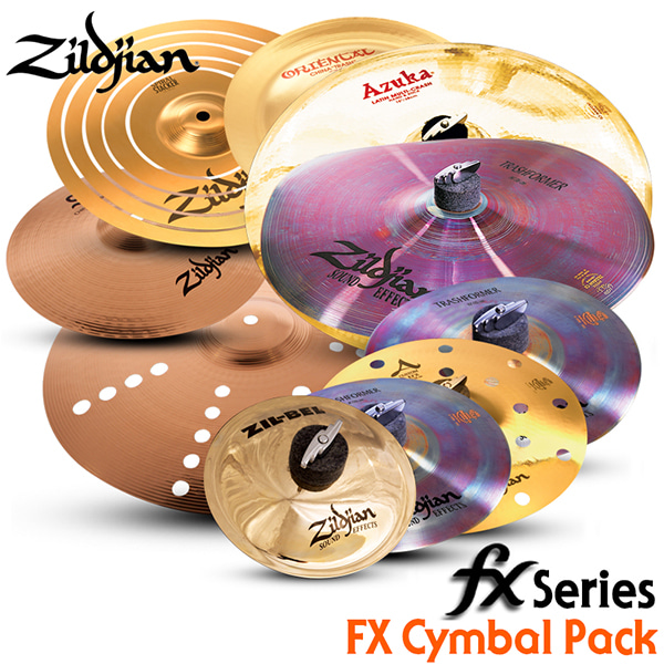 Zildjian(질젼) FX Series FX Cymbal Pack (이펙트 심벌 10개 구성) /EFXP110