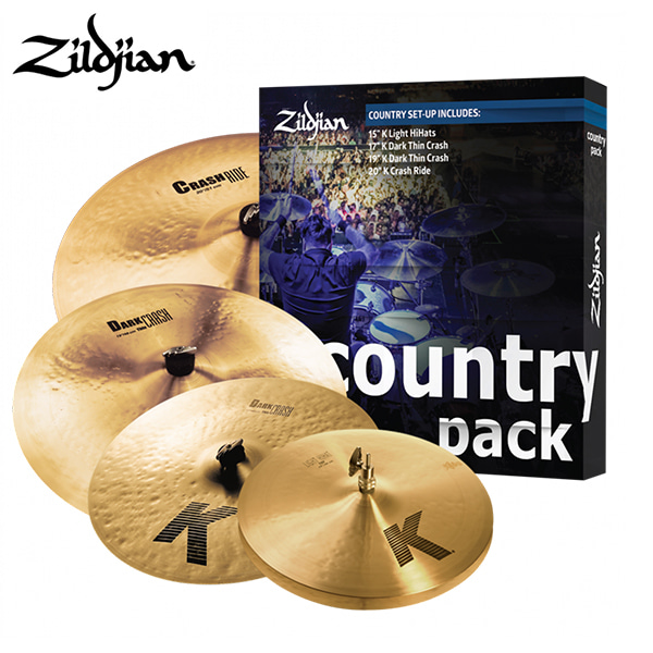 Zildjian(질젼) K Country Music Pack (15,17,19,20&quot;) /K0801C