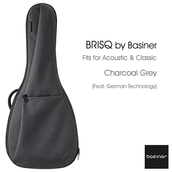 Basiner Brisq Acoustic Case - Charcoal Grey (Brisq-AC CG)